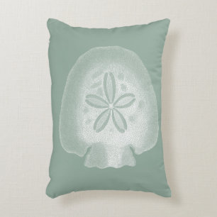 Silhouette Sand Dollar Decorative Pillow