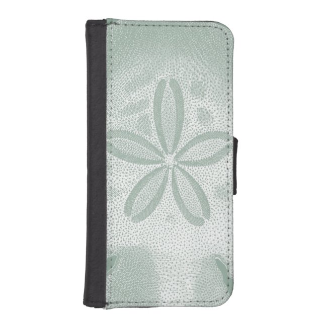 Silhouette Sand Dollar iPhone Wallet Case (Front)