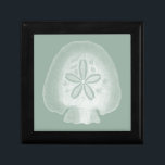 Silhouette Sand Dollar Jewelry Box<br><div class="desc">Can you imagine living your life on the beach? Get this beautiful image of this silhouette sand dollar to add to your beach collection. This unique translucent piece of art work is great on any of your Zazzle products. It's contemporary and modern art will make you the most stylish among...</div>