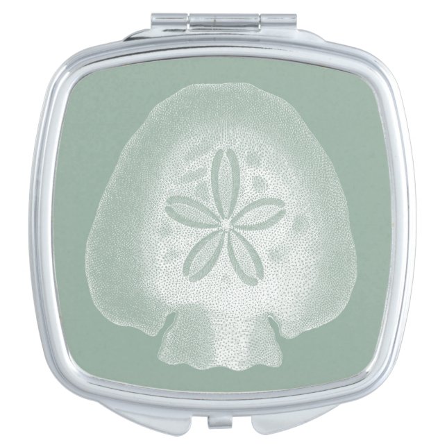 Silhouette Sand Dollar Mirror For Makeup (Front)
