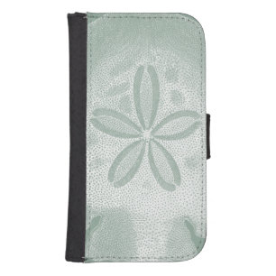 Silhouette Sand Dollar Wallet Phone Case For Samsung Galaxy S4