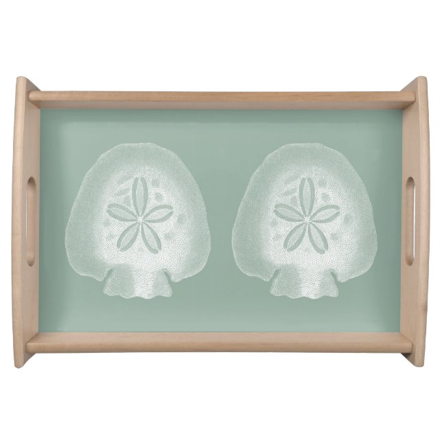 Silhouette Sand Dollar Serving Tray (Front)