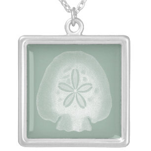Silhouette Sand Dollar Silver Plated Necklace