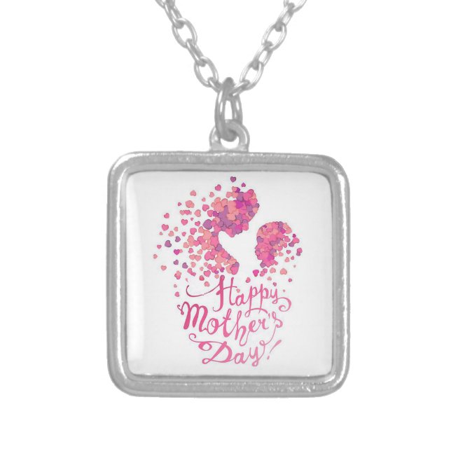 Silhouette Silver Plated Necklace (Front)