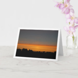 Silhouette Sky Landscape Card