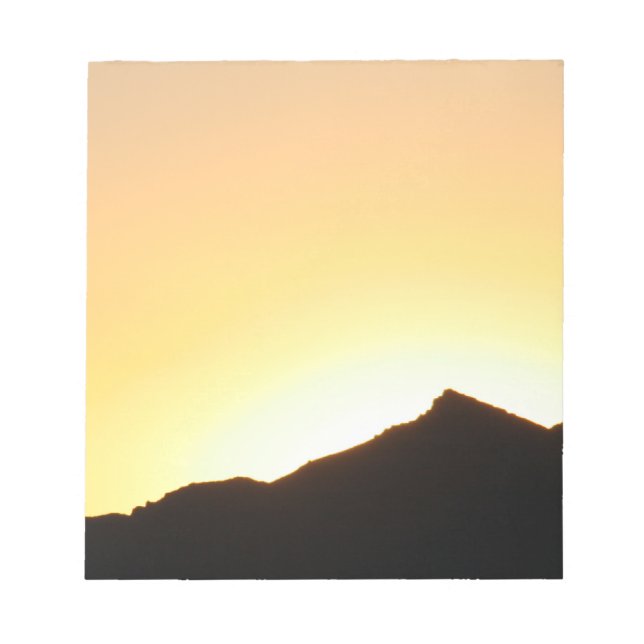 silhouette sunrise notepad (Front)