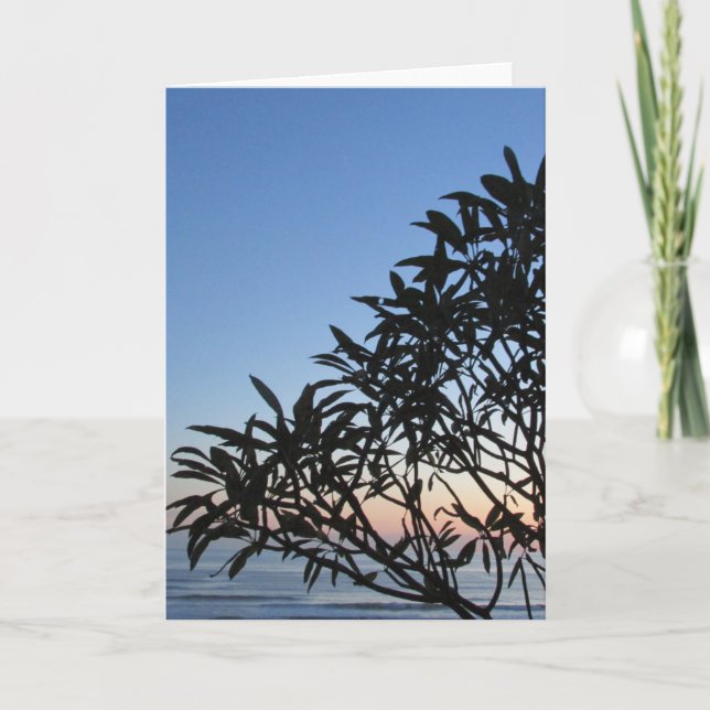 silhouette sunset card (Front)