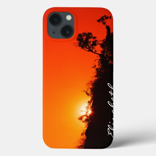 Silhouette Sunset iPhone 13 Case