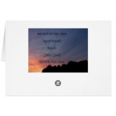 Silhouette Sunset Series 1 Cards (Back Horizontal)