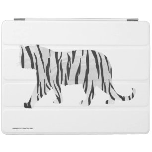 Silhouette Tiger Black and White iPad Smart Cover