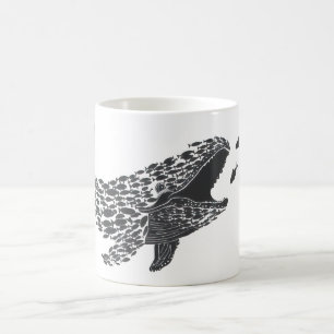 Silhouette Whale Coffee Mug