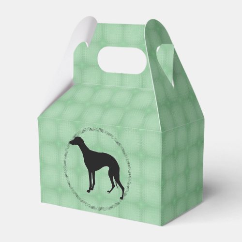 Silhouette Whippet Favor Boxes