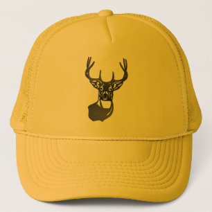 Silhouette - White Tail Buck Deer Trucker Hat