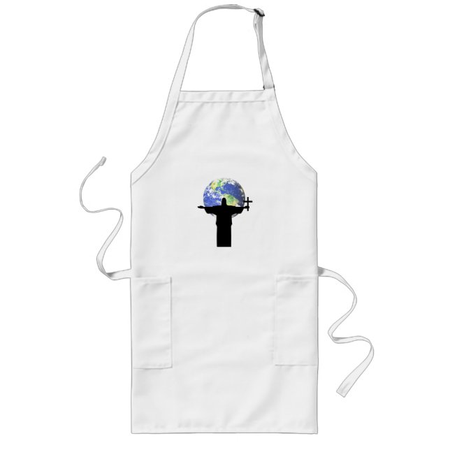 Silhouette with a cross long apron (Front)
