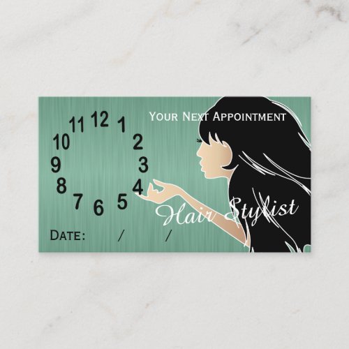 Silhouette Woman Hair Stylist Appointment