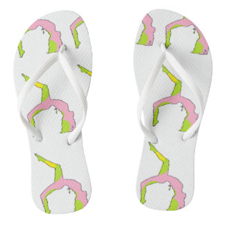 silhouette yoga pose flip flops