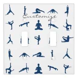 Silhouette Yoga Poses Thunder_Cove Light Switch Cover