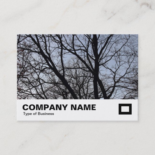 Silhouetted Branches Business Card (Front)