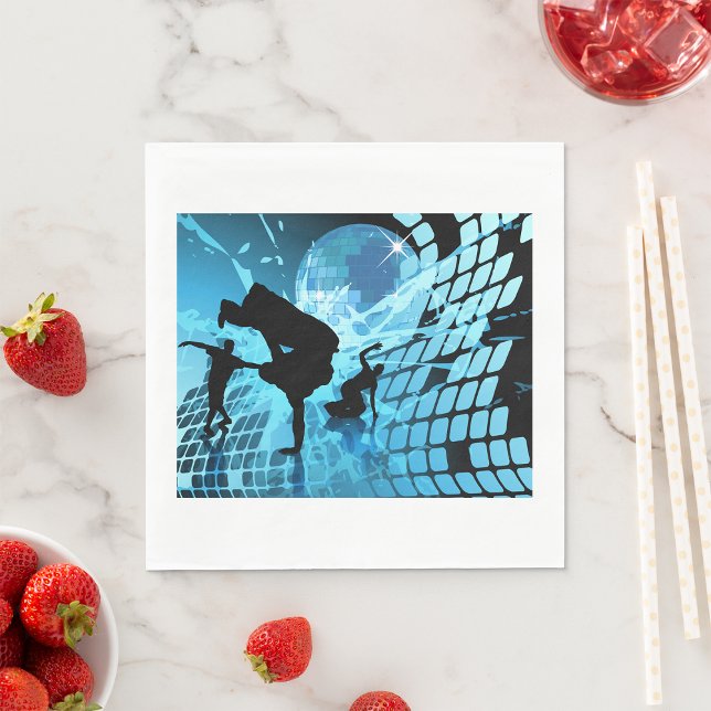 Silhouetted Dancers Paper Napkins (Creator Uploaded)