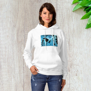 Silhouetted Dancers Womens Hoodie