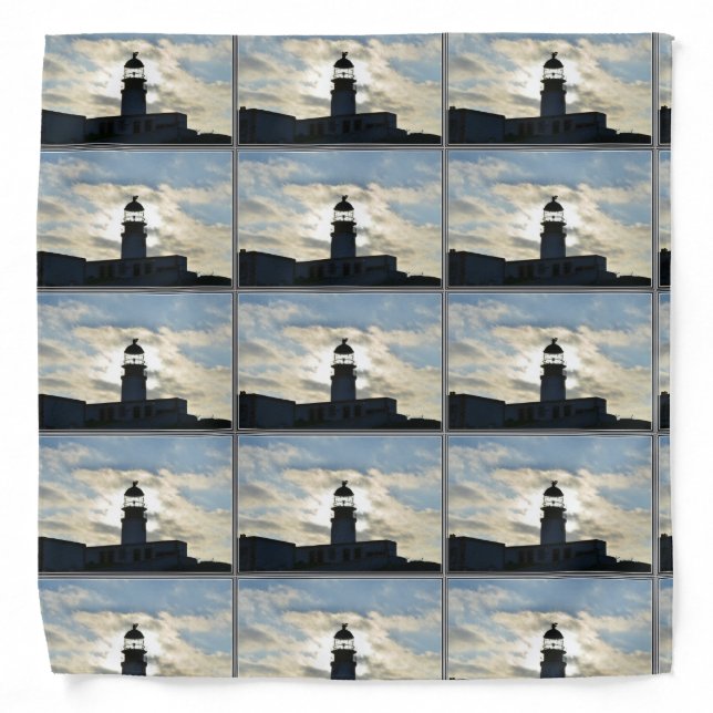 Silhouetted Lighthouse Bandana (Front)