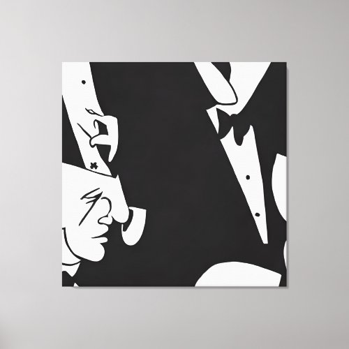 Silhouetted Syncopation Canvas Print