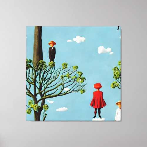 Silhouettes of Fancy Canvas Print