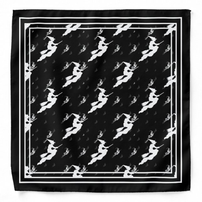 Silhouettes of Hundreds of White Witches Bandana (Front)