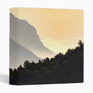 Silhouettes of Mountains 3 Ring Binder