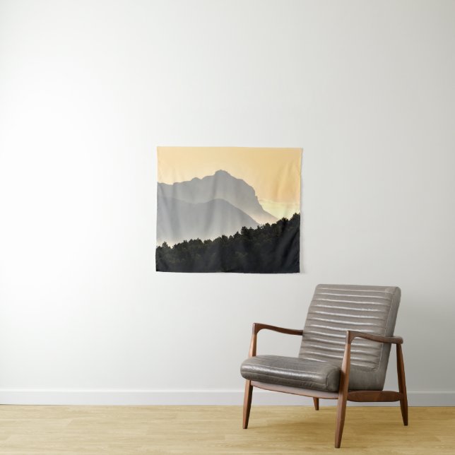 Silhouettes of Mountains Tapestry (In Situ (Horizontal))