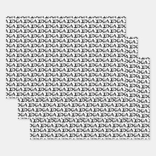 Silhouettes Of Yoga Positions Wrapping Paper Sheets