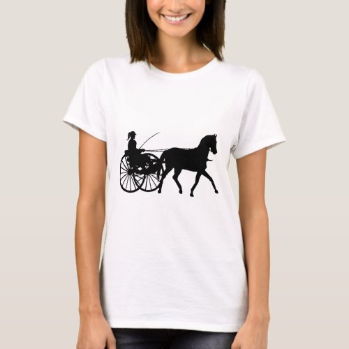 Silhouettes _ Teamsters _ Horses _ Horse n Buggy T_Shirt
