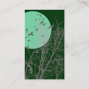 silhouscreen birds business card