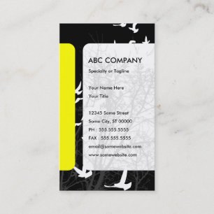 silhouscreen birds business card