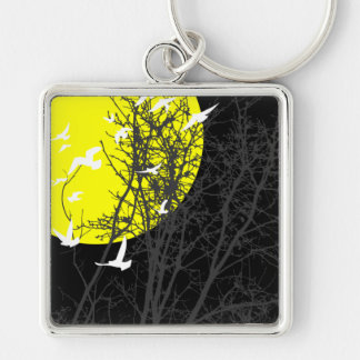 silhouscreen birds keychain