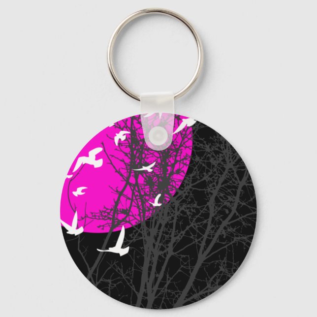 silhouscreen birds keychain (Front)