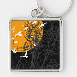 silhouscreen birds keychain