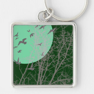 silhouscreen birds keychain