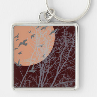 silhouscreen birds keychain