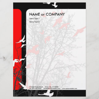silhouscreen birds letterhead