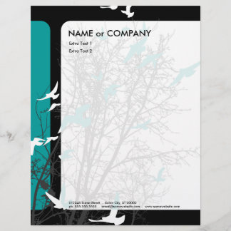 silhouscreen birds letterhead