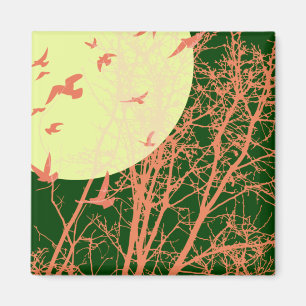 silhouscreen birds magnet