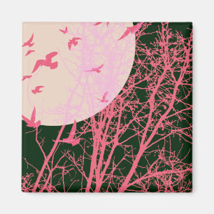 silhouscreen birds magnet