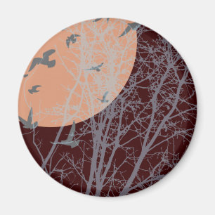 silhouscreen birds magnet