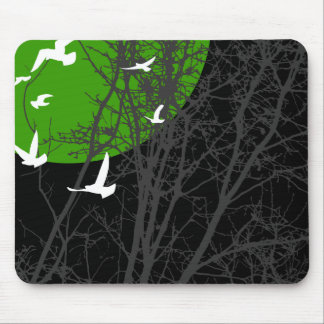 silhouscreen birds mouse pad