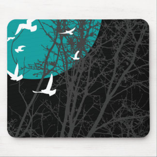 silhouscreen birds mouse pad