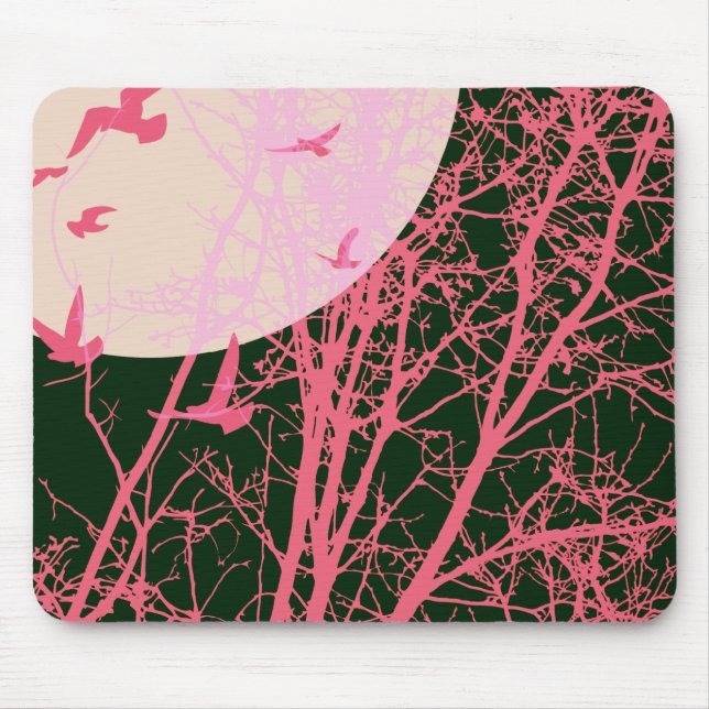 silhouscreen birds mouse pad (Front)