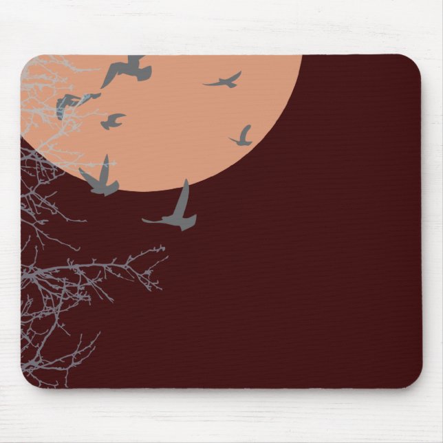 silhouscreen birds mouse pad (Front)