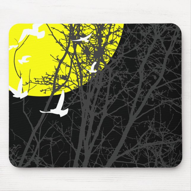 silhouscreen birds mouse pad (Front)