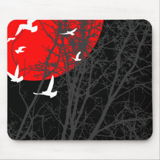 silhouscreen birds mouse pad